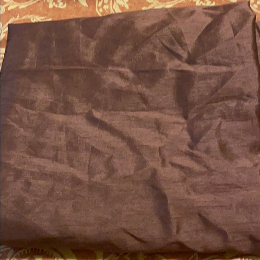 Full length linen curtain